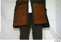  Photos Medieval Brown Vest on white shirt 3 brown vest historical clothing leg lower body 0009.jpg